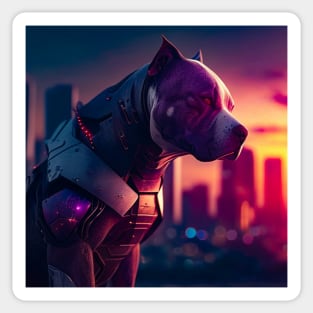 Cyberpunk Dog Sticker